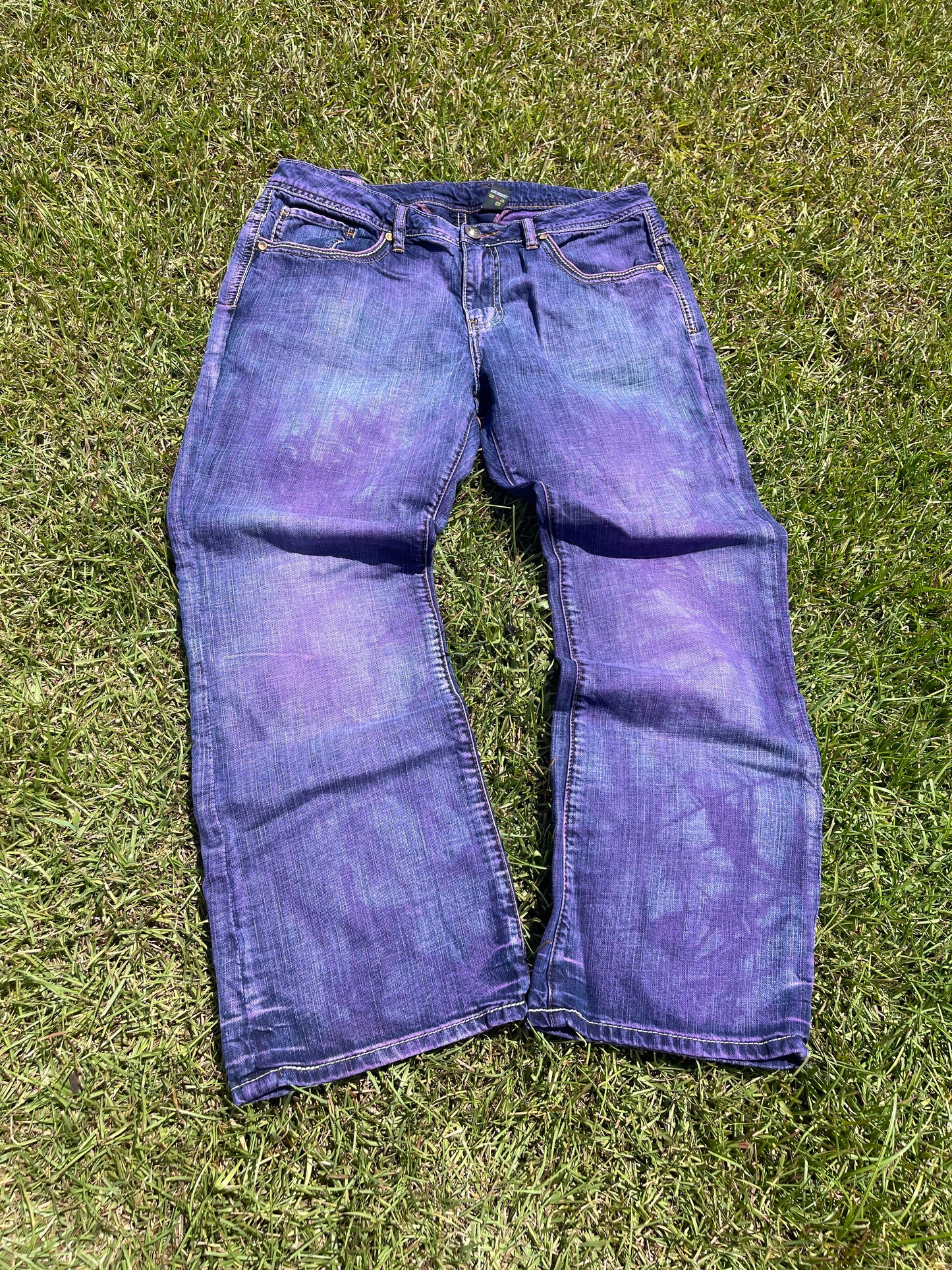 1/1 Dyed Purple Jeans 34x29