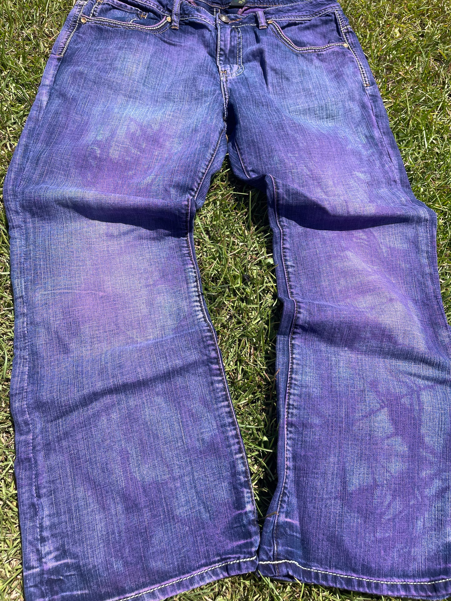 1/1 Dyed Purple Jeans 34x29