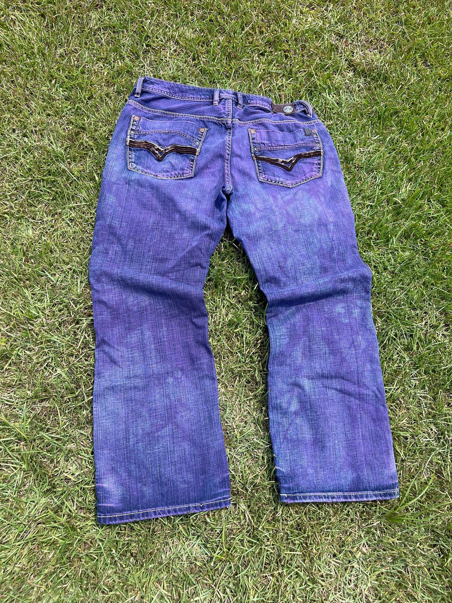 1/1 Dyed Purple Jeans 34x29